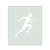 Running Man Reusable Mylar Stencil, 10 mil Plastic Paint Stencil for Crafts and Decor