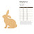 Sitting Bunny 2 Wood Cutout for Crafts, Unfinished Baltic Birch Craft Shape