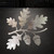 Acorn Branch Steel Cutout Shape, Raw Metal Wall Art and Craft Supply