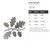 Acorn Branch Steel Cutout Shape, Raw Metal Wall Art and Craft Supply