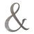 Ampersand Steel Cutout Shape, Raw Metal Wall Art and Craft Supply
