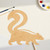 Skunk Wood Cutout for Crafts, Unfinished Baltic Birch Craft Shape