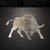 Bull 1 Steel Cutout Shape, Raw Metal Wall Art and Craft Supply