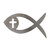 Christian Fish Steel Cutout Shape, Raw Metal Wall Art and Craft Supply