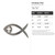 Christian Fish Steel Cutout Shape, Raw Metal Wall Art and Craft Supply