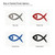 Christian Fish Steel Cutout Shape, Raw Metal Wall Art and Craft Supply
