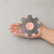 Gear 10 Steel Cutout Shape, Raw Metal Wall Art and Craft Supply