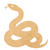 Snake 3 Wood Cutout for Crafts, Unfinished Baltic Birch Craft Shape