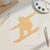 Snowboarder Wood Cutout for Crafts, Unfinished Baltic Birch Craft Shape