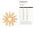 Snowflake Star Wood Cutout for Crafts, Unfinished Baltic Birch Craft Shape