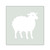 Sheep 2 Reusable Mylar Stencil, 10 mil Plastic Paint Stencil for Crafts and Decor