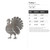 Turkey 1 Steel Cutout Shape, Raw Metal Wall Art and Craft Supply