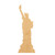 Statue Of Liberty Wood Cutout for Crafts, Unfinished Baltic Birch Craft Shape