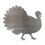 Turkey 4 Steel Cutout Shape, Raw Metal Wall Art and Craft Supply