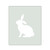 Sitting Bunny 2 Reusable Mylar Stencil, 10 mil Plastic Paint Stencil for Crafts and Decor