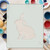 Sitting Bunny 2 Reusable Mylar Stencil, 10 mil Plastic Paint Stencil for Crafts and Decor