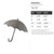 Umbrella 2 Steel Cutout Shape, Raw Metal Wall Art and Craft Supply
