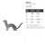Weasel Steel Cutout Shape, Raw Metal Wall Art and Craft Supply