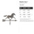 Weather Vane 1 Steel Cutout Shape, Raw Metal Wall Art and Craft Supply