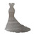 Wedding Dress Steel Cutout Shape, Raw Metal Wall Art and Craft Supply