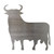 Bull 4 Steel Cutout Shape, Raw Metal Wall Art and Craft Supply