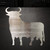 Bull 4 Steel Cutout Shape, Raw Metal Wall Art and Craft Supply