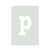 Lowercase Letter P Reusable Mylar Stencil, 10 mil Plastic Paint Stencil for Crafts and Decor