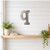 Lowercase Letter Q Steel Cutout Shape, Raw Metal Wall Art and Craft Supply