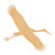 Stork Wood Cutout for Crafts, Unfinished Baltic Birch Craft Shape