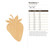 Strawberry 1 Wood Cutout for Crafts, Unfinished Baltic Birch Craft Shape