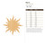 Sun 2 Wood Cutout for Crafts, Unfinished Baltic Birch Craft Shape