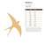 Swallow 2 Wood Cutout for Crafts, Unfinished Baltic Birch Craft Shape