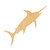 Swordfish Wood Cutout for Crafts, Unfinished Baltic Birch Craft Shape