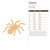 Tarantula Wood Cutout for Crafts, Unfinished Baltic Birch Craft Shape