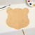 Teddy Bear Head Wood Cutout for Crafts, Unfinished Baltic Birch Craft Shape