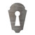 Key Hole 2 Steel Cutout Shape, Raw Metal Wall Art and Craft Supply