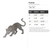 Panther Steel Cutout Shape, Raw Metal Wall Art and Craft Supply