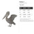 Pelican 1 Steel Cutout Shape, Raw Metal Wall Art and Craft Supply