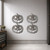Pumpkin Face Steel Cutout Shape, Raw Metal Wall Art and Craft Supply