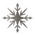 Snowflake Crystal Steel Cutout Shape, Raw Metal Wall Art and Craft Supply