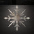 Snowflake Crystal Steel Cutout Shape, Raw Metal Wall Art and Craft Supply