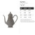 Tea Pot 2 Steel Cutout Shape, Raw Metal Wall Art and Craft Supply