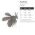 Bumble Bee Steel Cutout Shape, Raw Metal Wall Art and Craft Supply