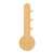 Thermometer Wood Cutout for Crafts, Unfinished Baltic Birch Craft Shape