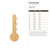 Thermometer Wood Cutout for Crafts, Unfinished Baltic Birch Craft Shape
