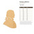 Thomas Jefferson Wood Cutout for Crafts, Unfinished Baltic Birch Craft Shape