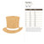 Top Hat 1 Wood Cutout for Crafts, Unfinished Baltic Birch Craft Shape
