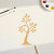 Tree Sapling Wood Cutout for Crafts, Unfinished Baltic Birch Craft Shape