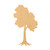 Tree Wood Cutout for Crafts, Unfinished Baltic Birch Craft Shape
