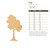 Tree Wood Cutout for Crafts, Unfinished Baltic Birch Craft Shape
